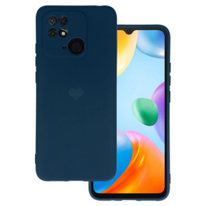 Vennus Silicone Heart Case do Xiaomi Redmi 10C wzór 1 granatowy