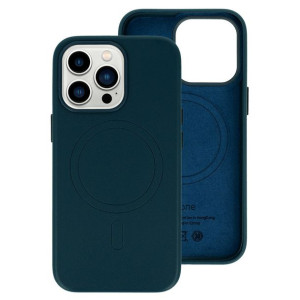 MagSafe Leather Case Iphone 14 Granatowy