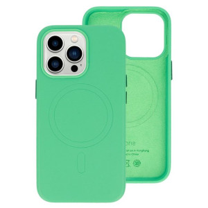 MagSafe Leather Case Iphone 14 Pro Miętowy