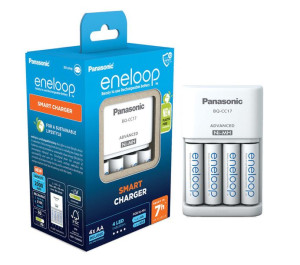 Panasonic Ładowarka akumulatorów Smart BQ-CC17 + 4 x HR6/AA Eneloop 2000mAh