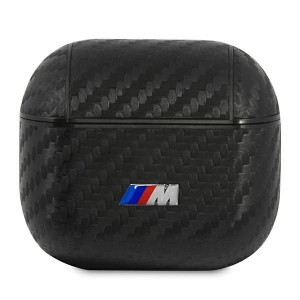 Oryginalne Etui BMW PU Carbon M Collection BMA3WMPUCA  do Airpods 3 Czarne