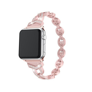 Pasek bransoletka do Apple Watch 38/40/41 wzór 3 różowa