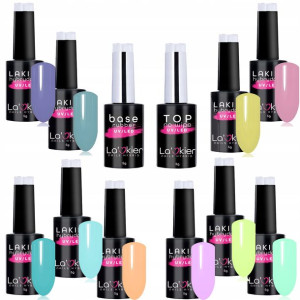 10+2 Gratis Lakier Hybrydowy La'kier Kolory Pastel