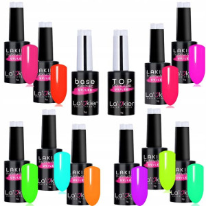 10+2 Gratis Lakier Hybrydowy La'kier Kolory Neon