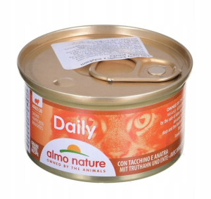 ALMO NATURE Daily Menu Kawałki indyka i kaczki 85