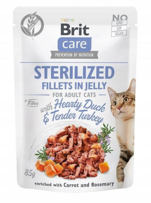Brit Care Cat Fillets In Jelly Sterilized Duck