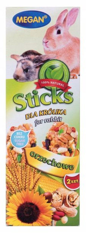 MEGAN Sticks dla królika orzechowe 2szt