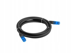 Lanberg Patchcord S/ftp Kat.6a 1m Czarny Lszh Cca