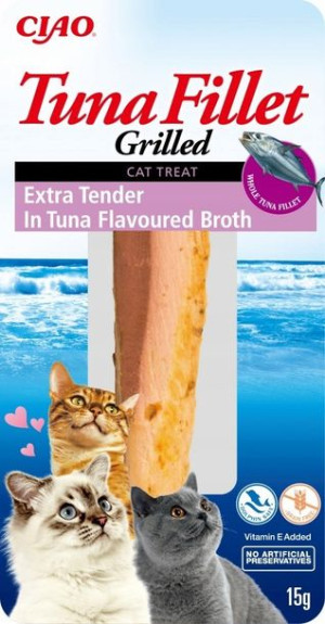 Przysmak Filet extra z tuńczyka w bulionie kot 15g