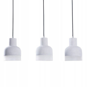 Lampa Wisząca 3-punktowa Betonowa Szara Luni Lumar