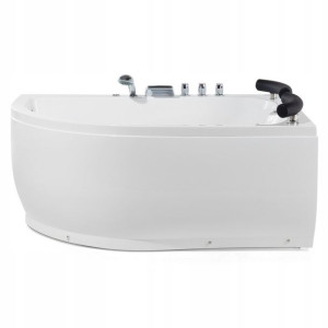 Wanna Narożna Led Lewa Z Hydromasażem 160 X 113 Cm