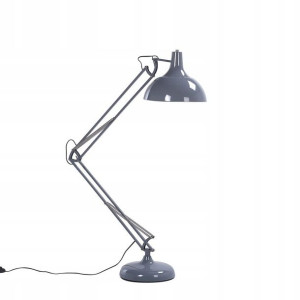 Lampa Podłogowa Regulowana Metalowa Szara Parana L