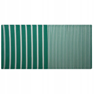 Dywan Zewnętrzny 90 X 180 Cm Zielono-biały Haldia