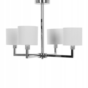 Lampa Wisząca 4-punktowa Metalowa Biała Shapkina L