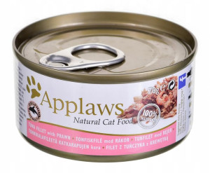 APPLAWS CAT Filet z tuńczyka i krewetki - mokra ka