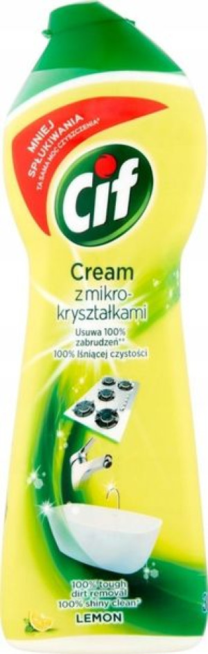 CIF Cream Lemon Mleczko z mikrokryształkami 540g