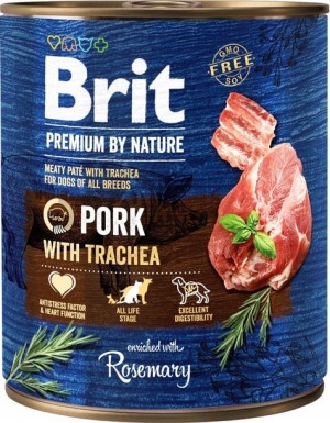 Brit Premium By Nature Pork&TRACHEA 800g