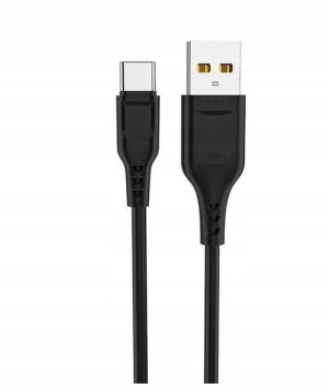 Denmen Kabel Usb Micro 2.4a Czarny 2m.oplot Abs/pv