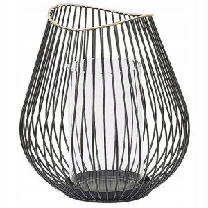 Lampion Metalowy 22 Cm Czarny Thurston Lumarko!