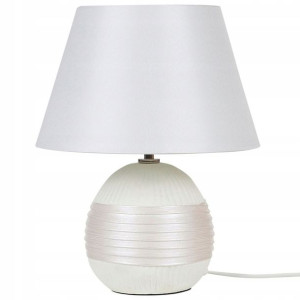 Lampka Nocna Ceramiczna Kremowa Sado Lumarko!