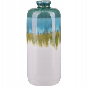 Wazon Na Kwiaty Ceramiczny 31 Cm Wielokolorowy Col