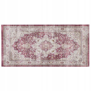 Dywan 80 X 150 Cm Czerwono-beżowy Arhavi Lumarko!