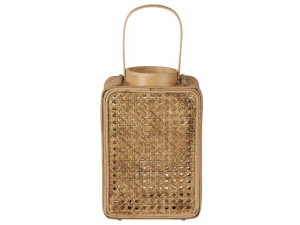 Lampion Rattanowy 28 Cm Naturalny Bantul Lumarko!