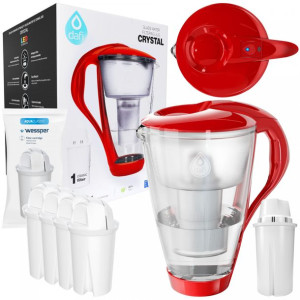 Dzbanek Dafi Szklany LED 2L + 4x FILTR WESSPER