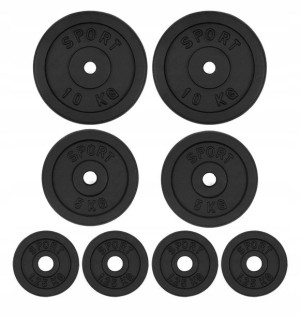 Obciążenie żeliwne 35KG ZESTAW talerzy krążek 30mm
