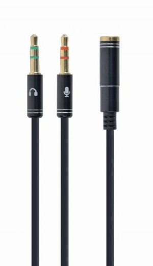 Kabel Audio Mini Jack żeński - 2x męski Mini Jack