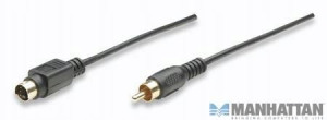 Kabel S-Video męski na Cinch męski 4.8 m MANHATTAN