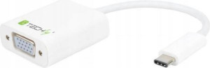 Adapter USB Typ C USB-C męski na VGA żeński Techly