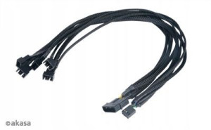 Adapter zasilania wentylatora 4-pin - 5x 4-pin PWM