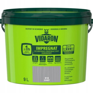 Vidaron Impregnat Ogrodowy Do Drewna Szary 9l