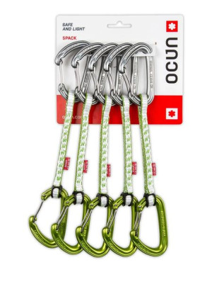 Eksres wspinaczkowy Kestrel QD DYN 8, 15cm 5-pack - green Ocun