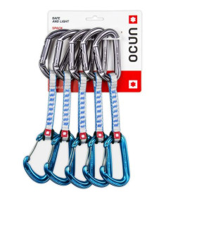 Ekspres wspinaczkowy Hawk QD Combi DYN 11 10cm 5-pack - blue Ocun