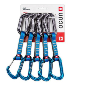 Ekspres wspinaczkowy Hawk QD Combi PAD 16 10 cm - blue Ocun