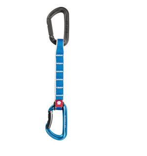 Ekspres wspinaczkowy Hawk QD Zoom PA 15/22 16 cm - blue Ocun