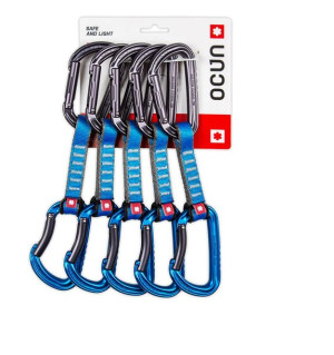 Ekspres wspinaczkowy Falcon QD PA 16, 10cm 5-pack - blue Ocun