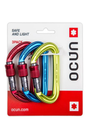 Zestaw karabinków Ocun FALCON SCREW 3-PACK