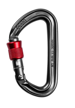 Karabinek zatrzaśnik karabińczyk Ocun HAWK SCREW anthracite/red