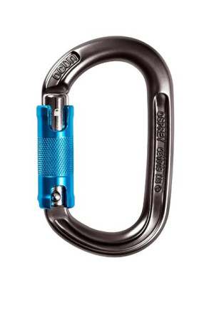 Karabinek zatrzaśnik karabińczyk Ocun OSPREY TRIPLE anthracite/blue
