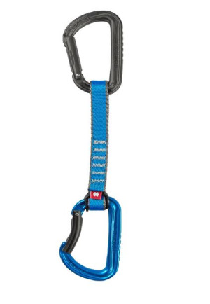 Ekspres wspinaczkowy Ocun FALCON QD PAD 16mm 15cm anthr/blue