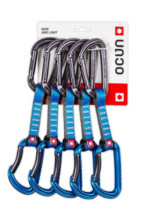 Zestaw ekspresów wspinaczkowych Ocun FALCON QD PAD 16 10cm blue