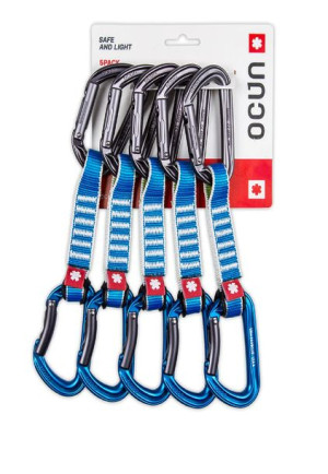 Zestaw ekspresów wspinaczkowych Ocun HAWK QD ZOOM PA 15/22 blue