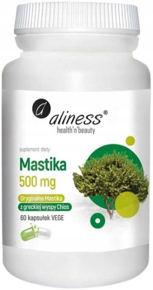 ALINESS Mastika Sproszkowana Żywica 500mg 60K