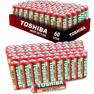 60x Baterie Toshiba Heavy Duty R03 Aaa Paluszki