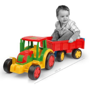 Wader 66100 Traktor Z Przyczepą