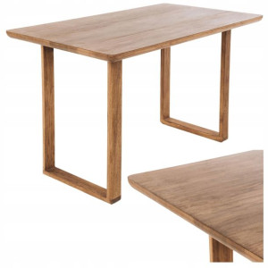 Stol drewniany dębowy do salonu 135x75