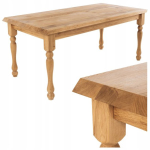 Stol drewniany dębowy do salonu 160x90
